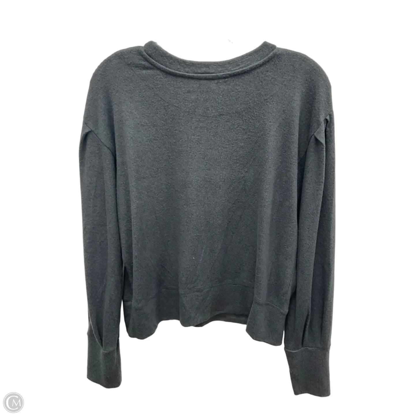 Athletic Top Long Sleeve Crewneck By Cmb In Grey, Size: M
