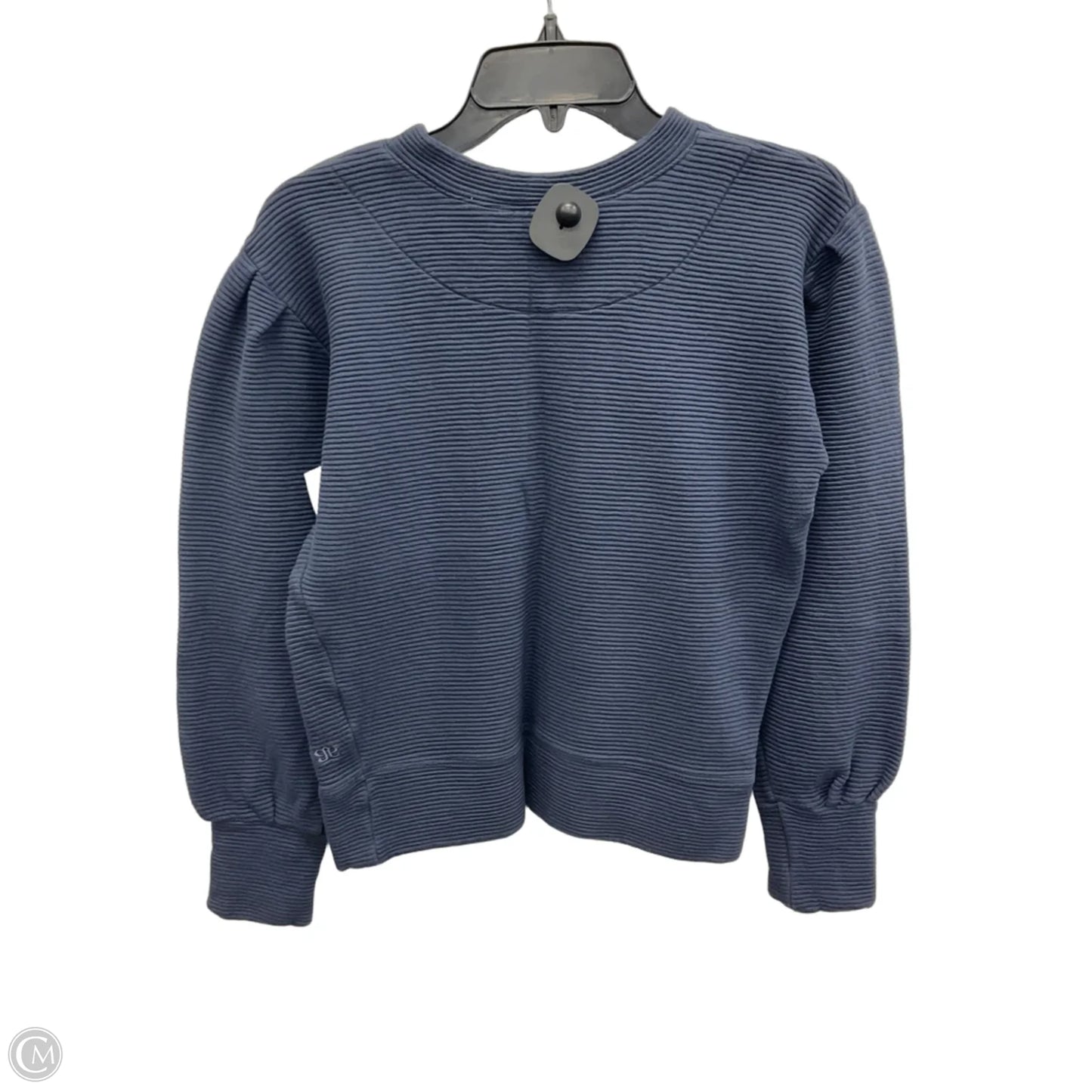Athletic Top Long Sleeve Crewneck By Cmb In Blue, Size: M