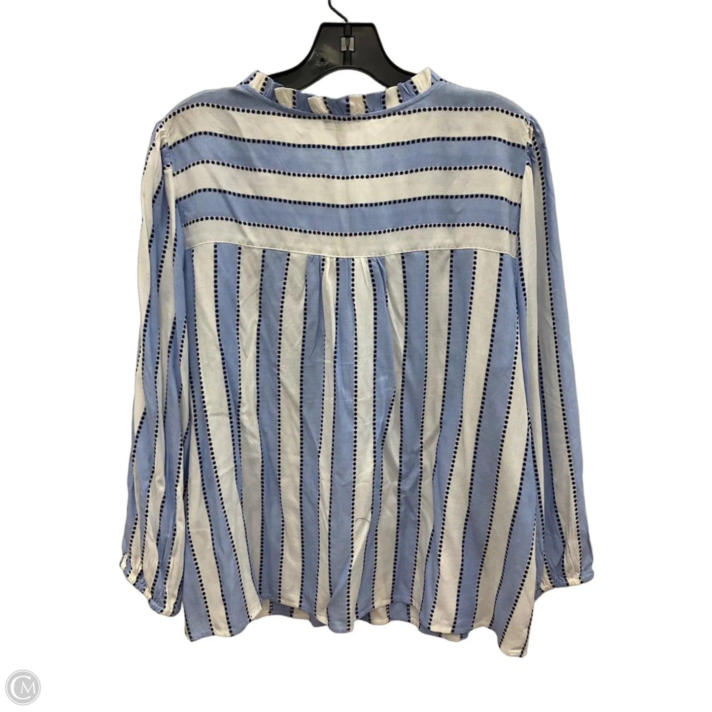 Top 3/4 Sleeve By Talbots In Blue, Size: M