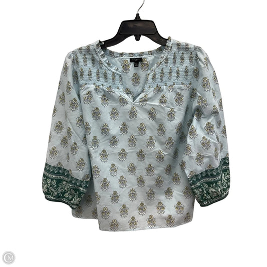 Top 3/4 Sleeve By Talbots In Green, Size: Xlp