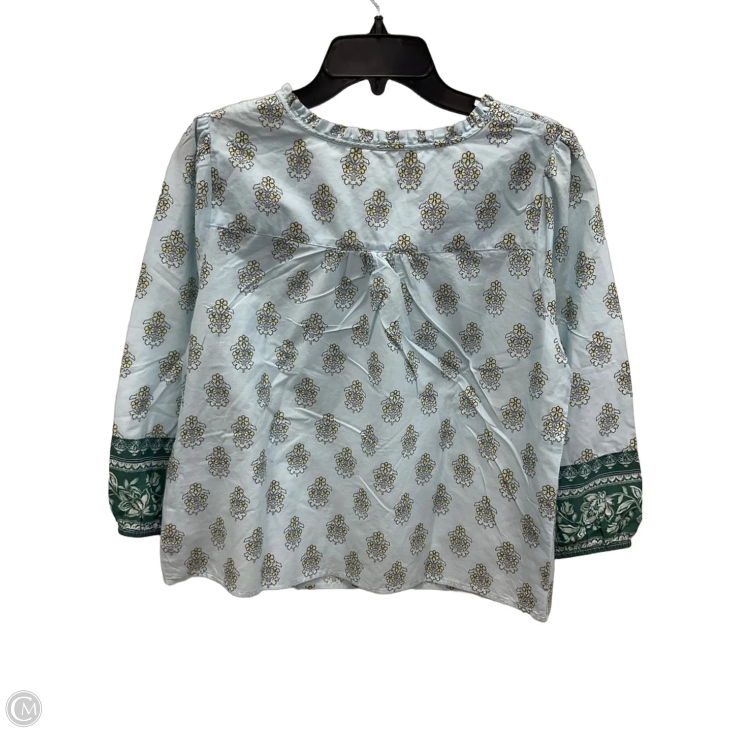 Top 3/4 Sleeve By Talbots In Green, Size: Xlp