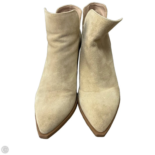 Boots Ankle Heels By Gianni Bini In Tan, Size: 7
