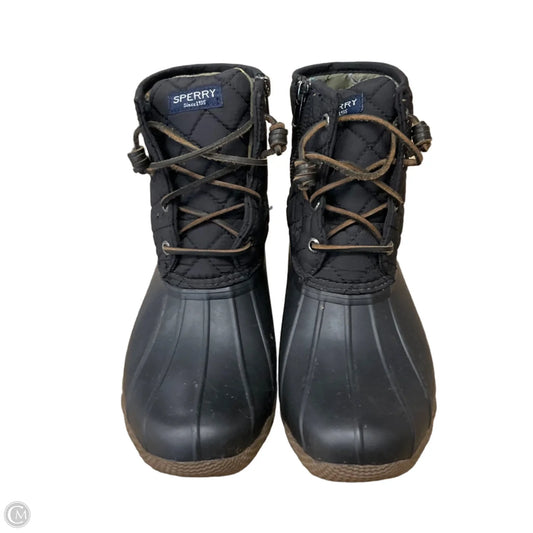 Boots Ankle Flats By Sperry In Black, Size: 7