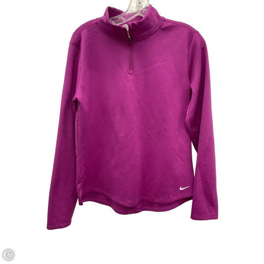 Top Long Sleeve By Nike In Mauve, Size: M