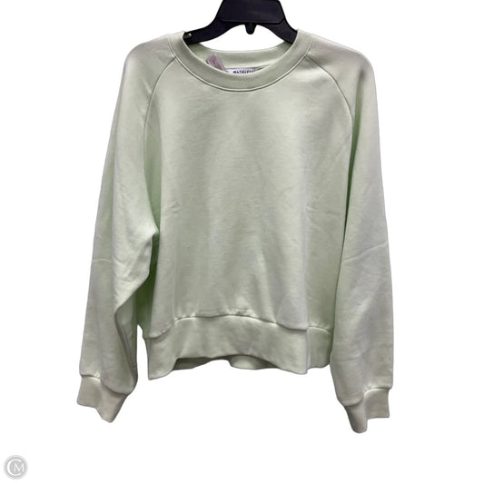 Athletic Sweatshirt Crewneck By Athleta In Green, Size: L