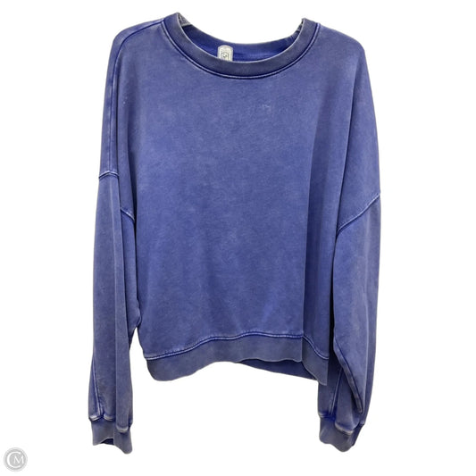 Athletic Sweatshirt Crewneck By Gap In Purple, Size: L