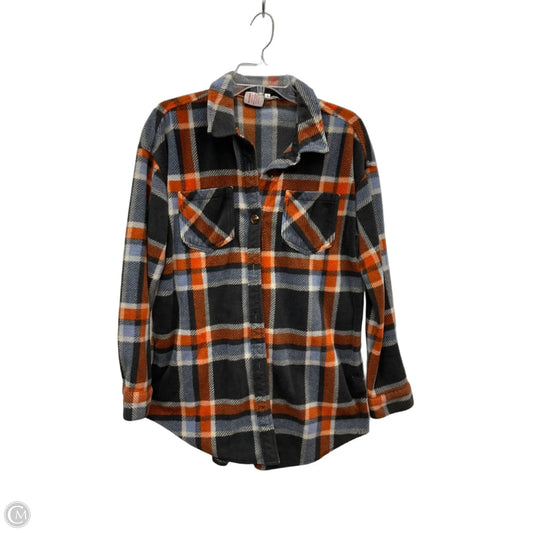 Jacket Shirt By Maurices In Plaid Pattern, Size: S