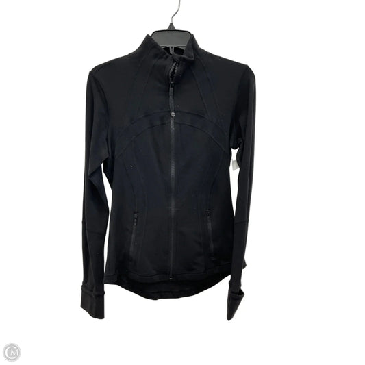 Athletic Jacket By Lululemon In Black, Size: 8