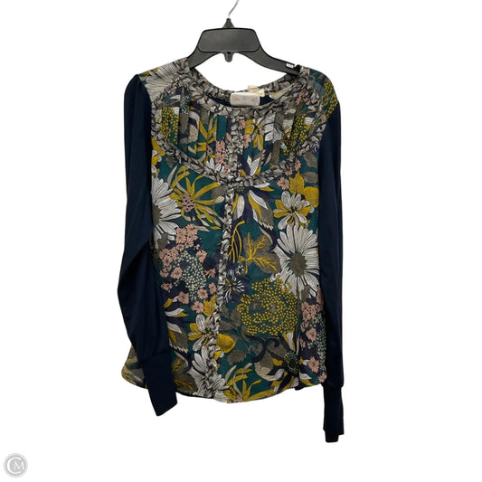 Top Long Sleeve By Tiny In Floral Print, Size: S