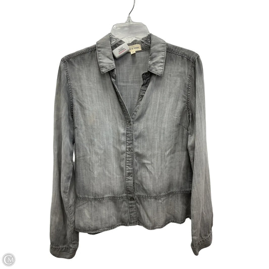 Top Long Sleeve By Cloth And Stone In Grey, Size: S