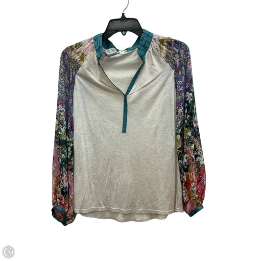Top Long Sleeve By Tiny In Floral Print, Size: S