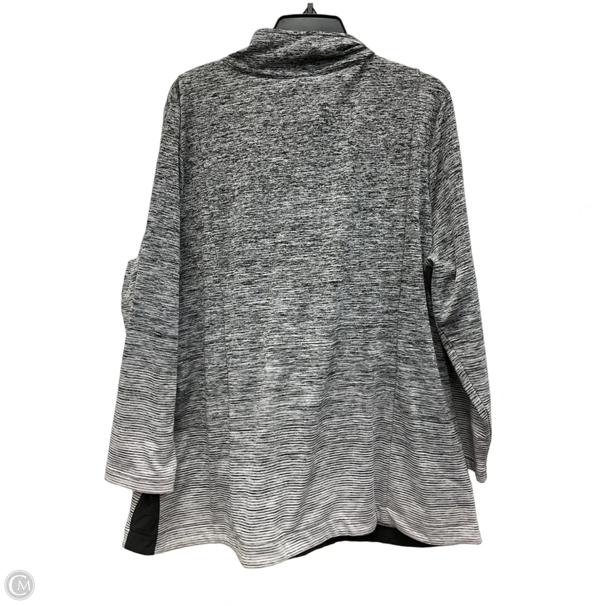 Athletic Jacket By Talbots In Grey, Size: 3x