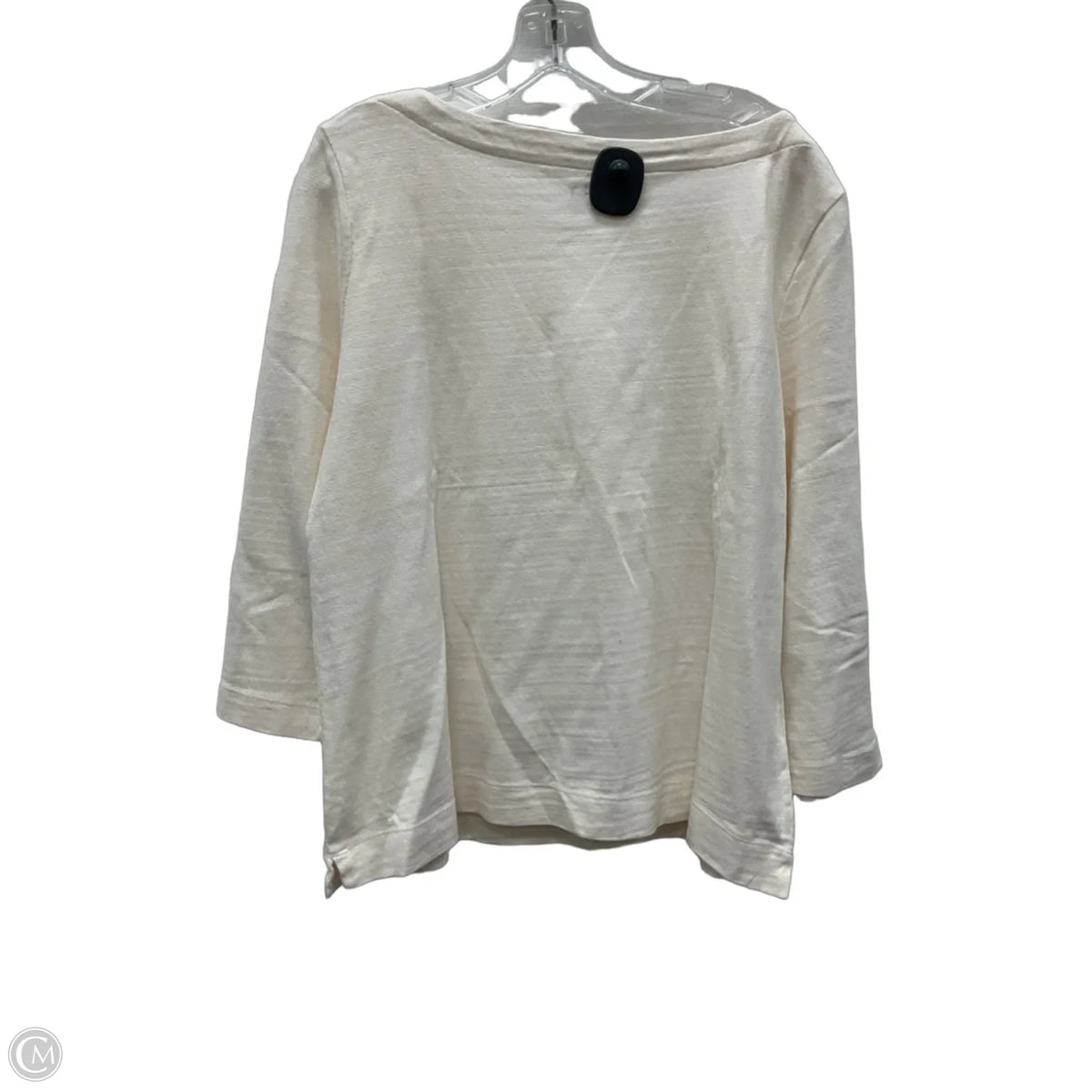 Top Long Sleeve Basic By Loft In Cream, Size: Xl