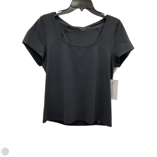 Top Short Sleeve By Athleta In Black, Size: Xl