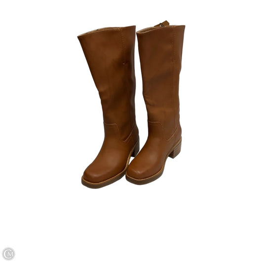 Boots Leather By Frye And Co In Orange, Size: 6.5