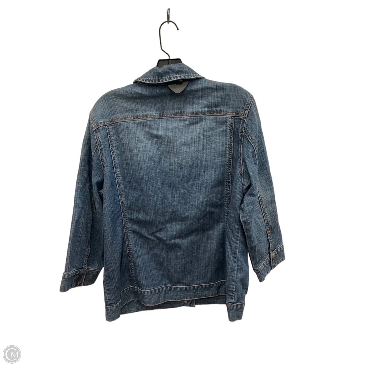 Jacket Denim By Chicos In Blue, Size: L