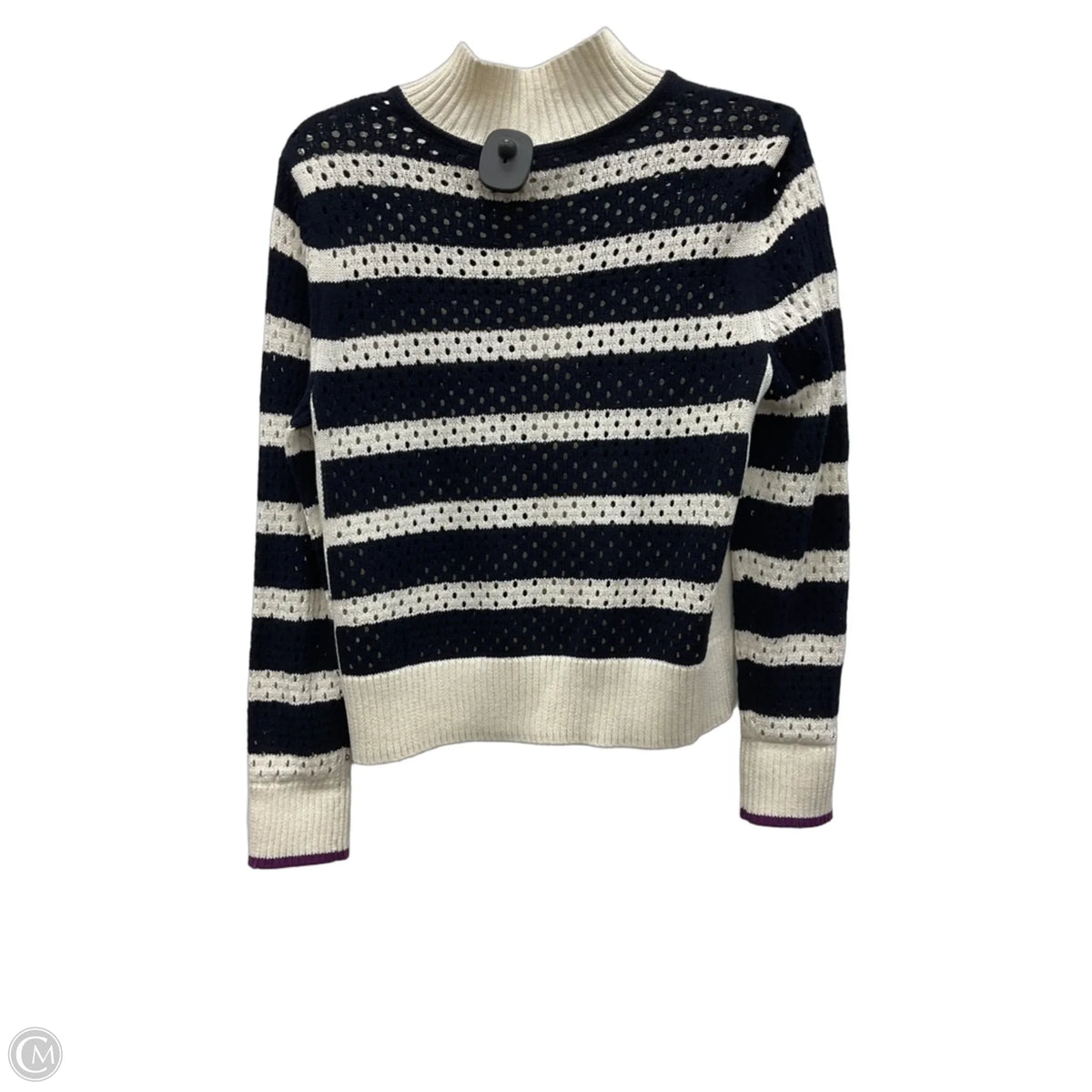 Cardigan By Talbots In Striped Pattern, Size: Mp