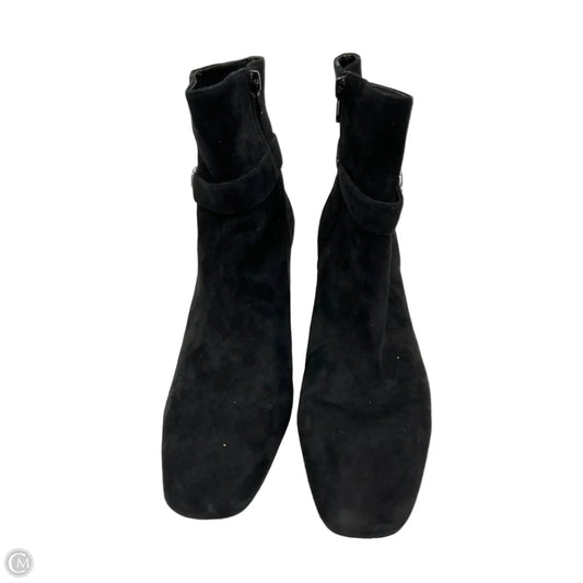Boots Ankle Heels By Ann Taylor In Black, Size: 9.5