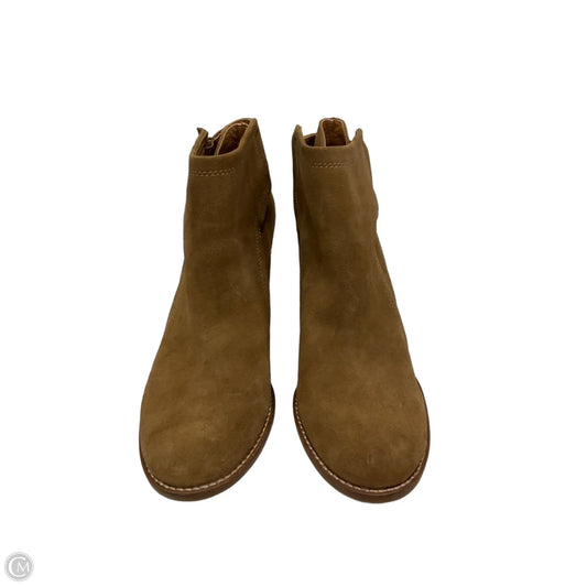 Boots Ankle Heels By Lucky Brand In Brown, Size: 10