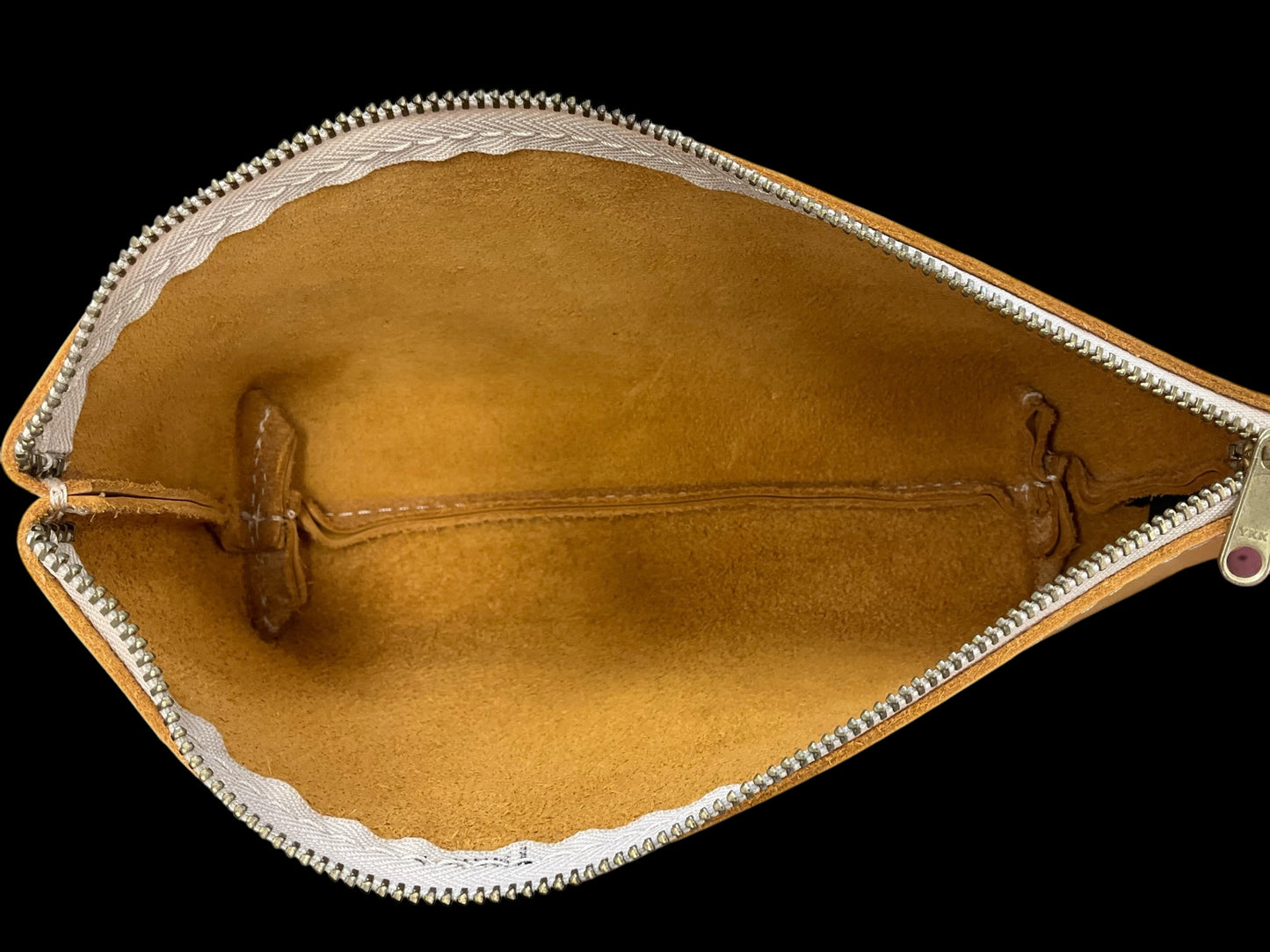 Makeup Bag Leather By Cma, Size: Large