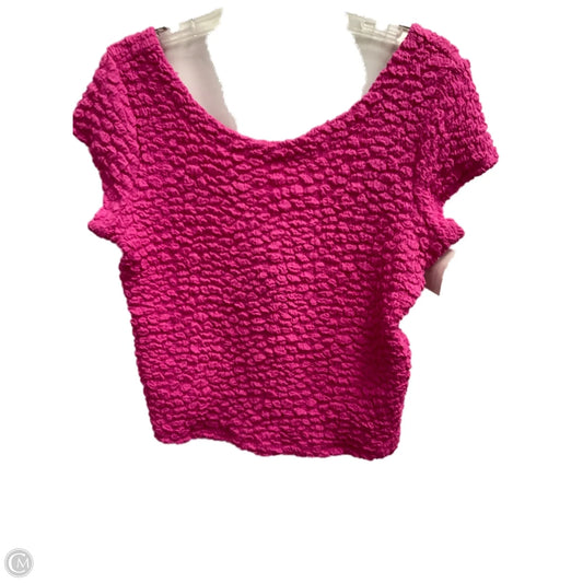 Top Short Sleeve Basic By Maeve In Pink, Size: S