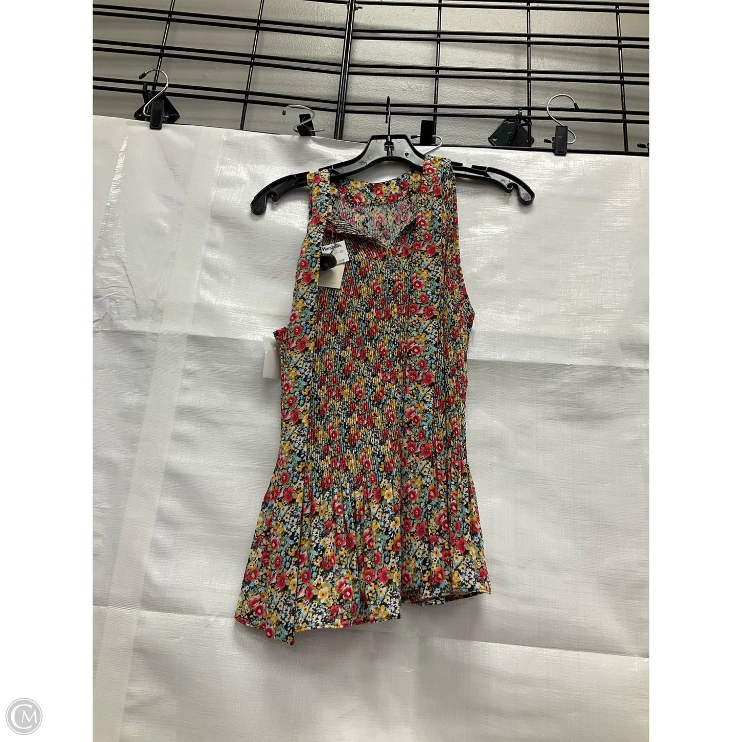 Top Sleeveless By Pleione In Floral Print, Size: S