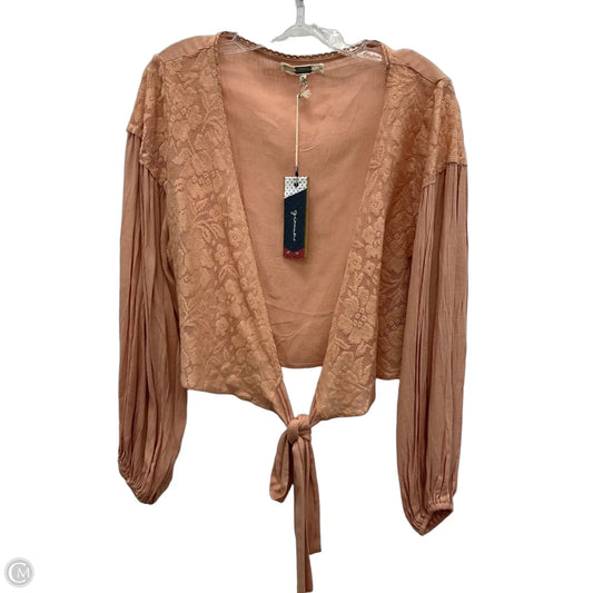 Cardigan By Gimmicks In Peach, Size: M