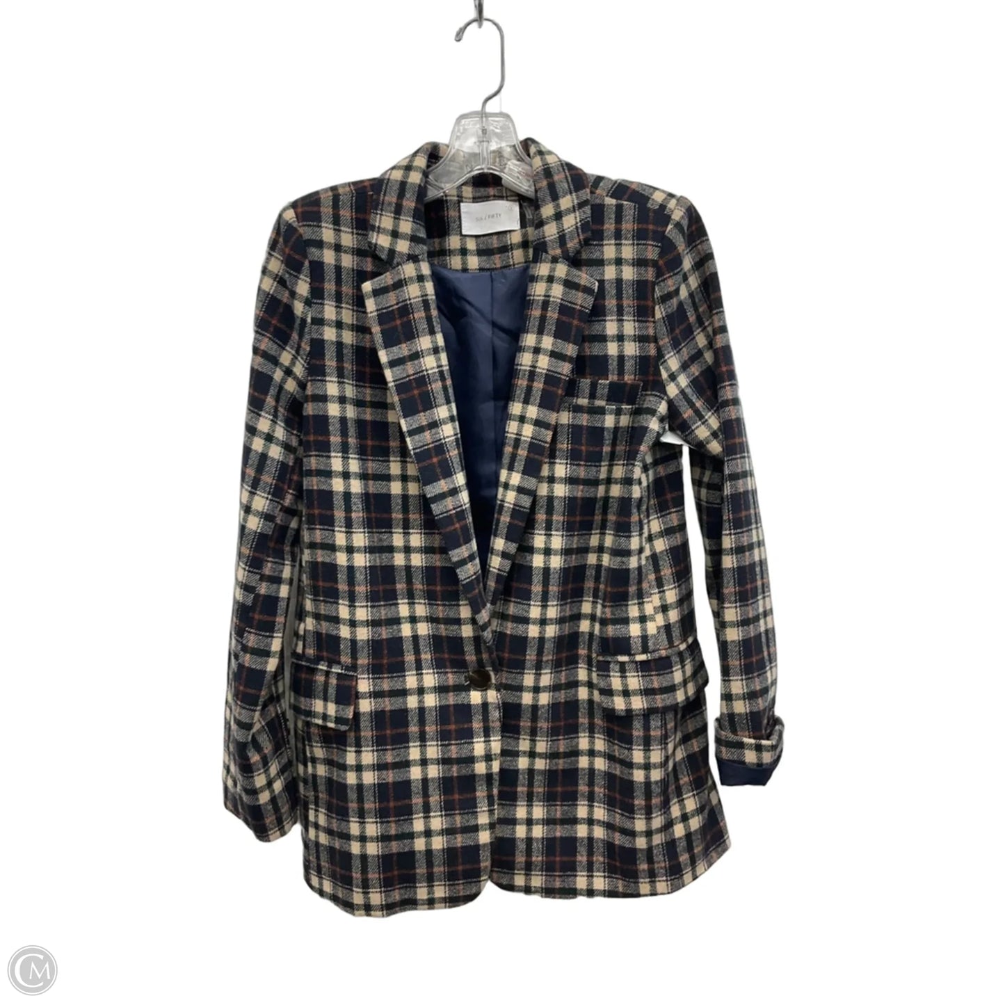Blazer By Cmf In Blue & Orange, Size: S