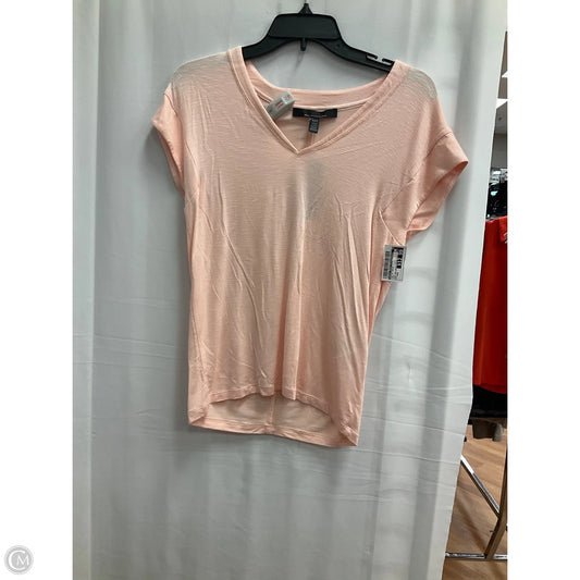 Top Short Sleeve Basic By White House Black Market In Pink, Size: Xxs