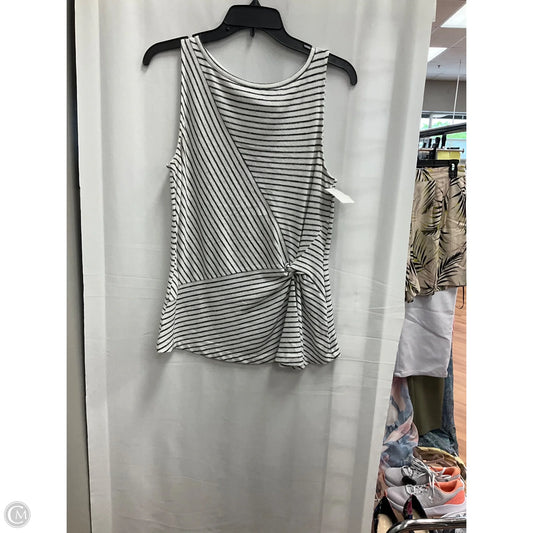 Top Sleeveless By Banana Republic In Striped Pattern, Size: S