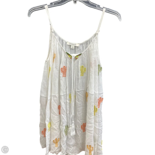 Top Sleeveless By Francesca?s In White, Size: S