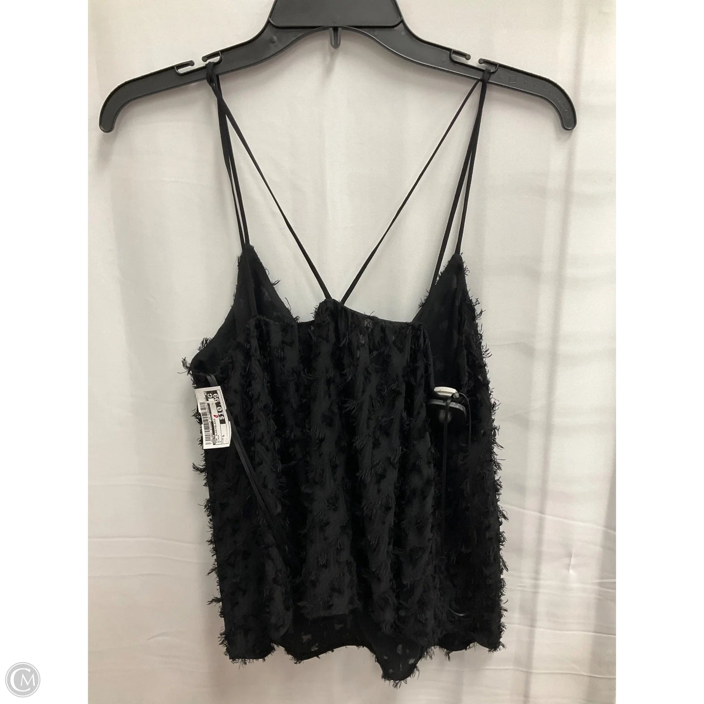 Top Sleeveless By Astr In Black, Size: S