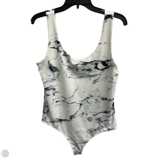 Bodysuit By Express In Black & White, Size: L