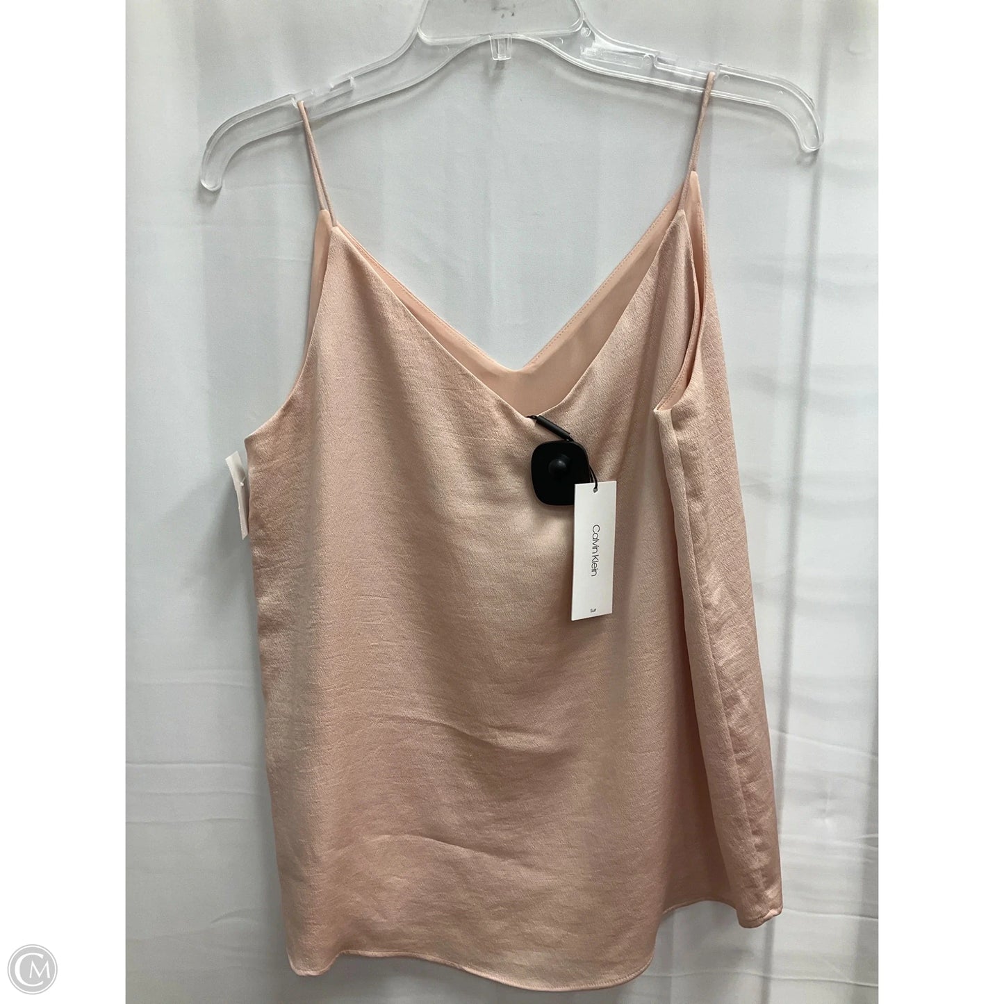 Top Sleeveless By Calvin Klein In Peach, Size: S
