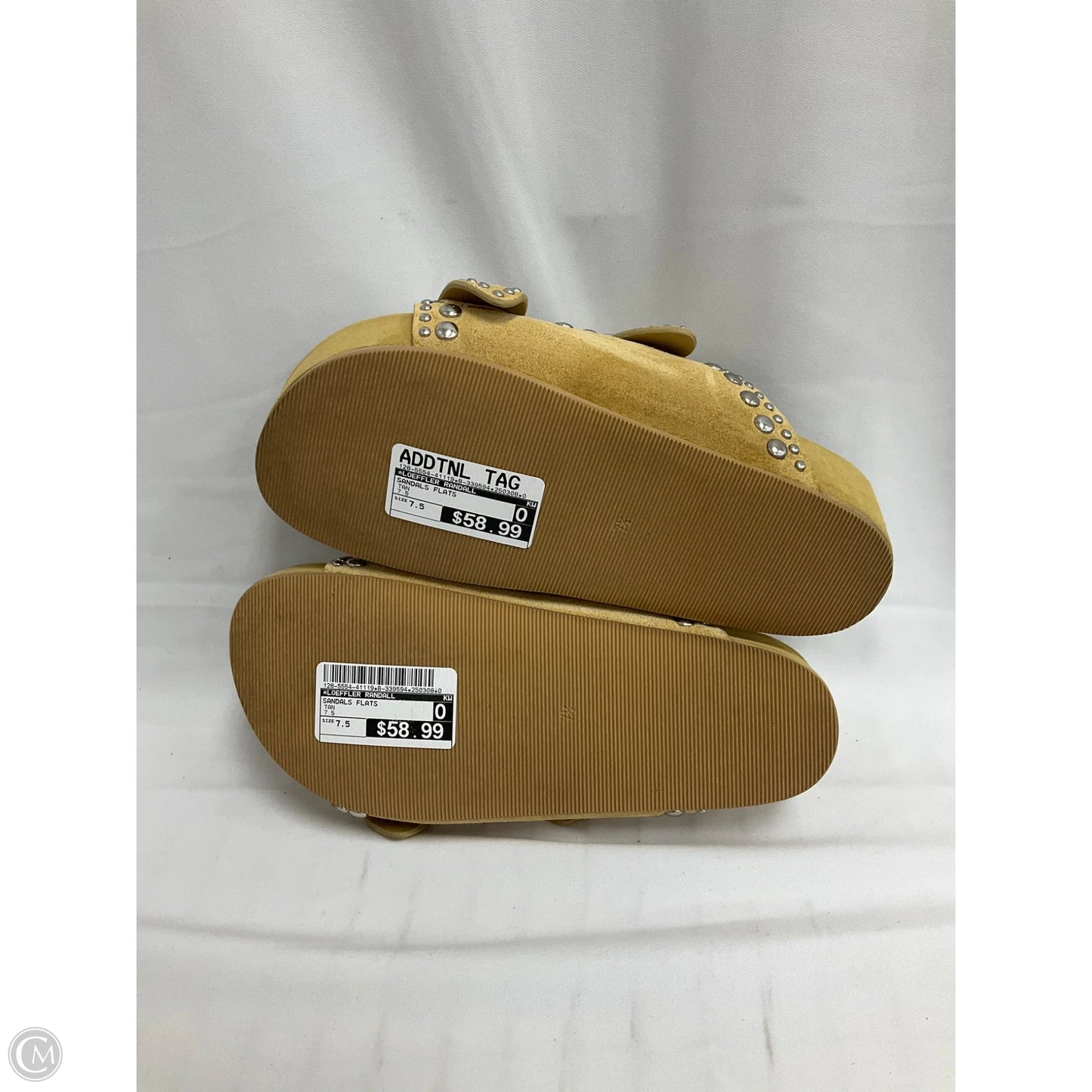 Sandals Flats By Loeffler Randall In Tan, Size: 7.5