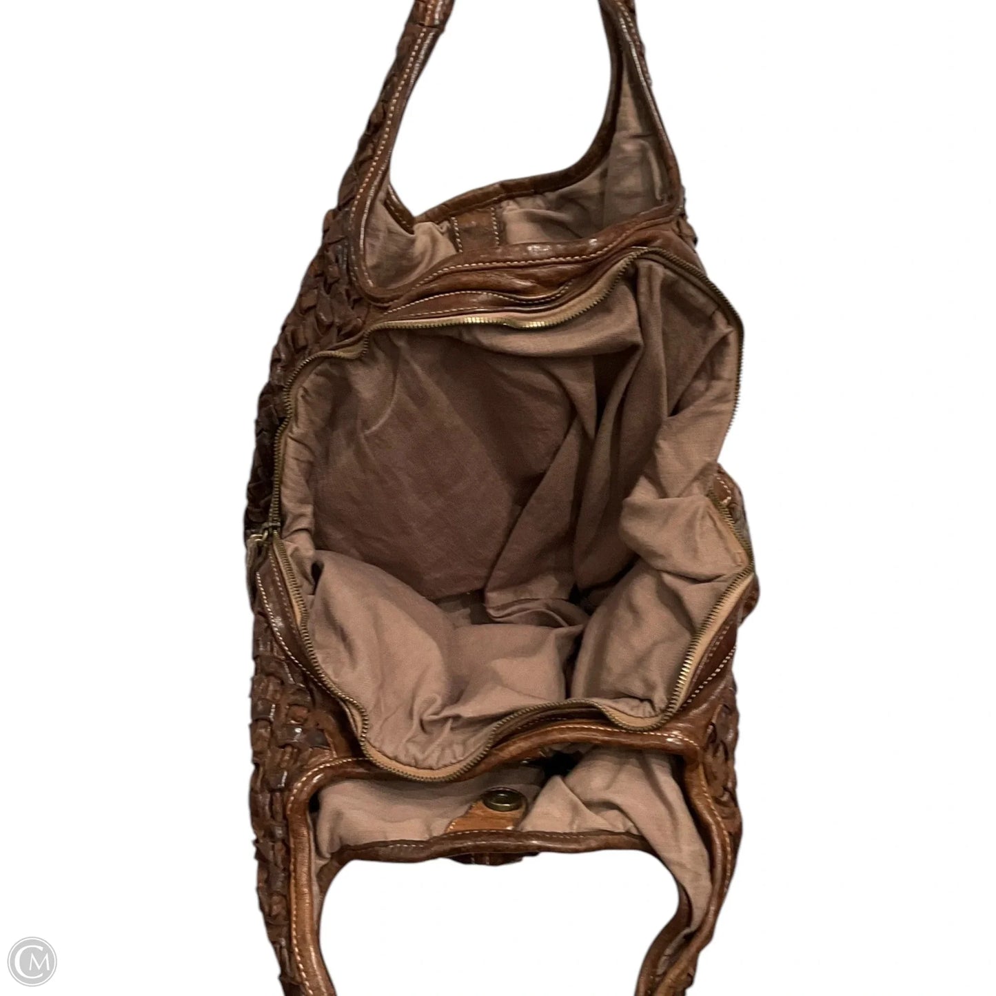 Handbag Leather By Cmc, Size: Medium