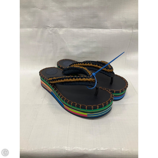 Sandals Luxury Designer By Chloe In Multi-colored, Size: 9.5
