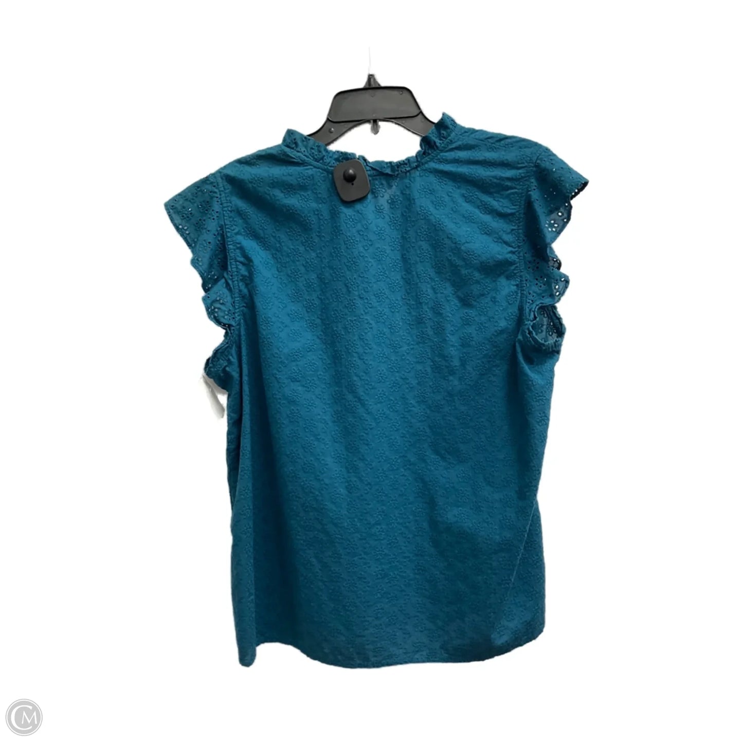 Top Sleeveless By Loft In Teal, Size: Xl