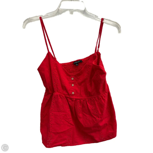 Top Sleeveless By Ambiance Apparel In Red, Size: L