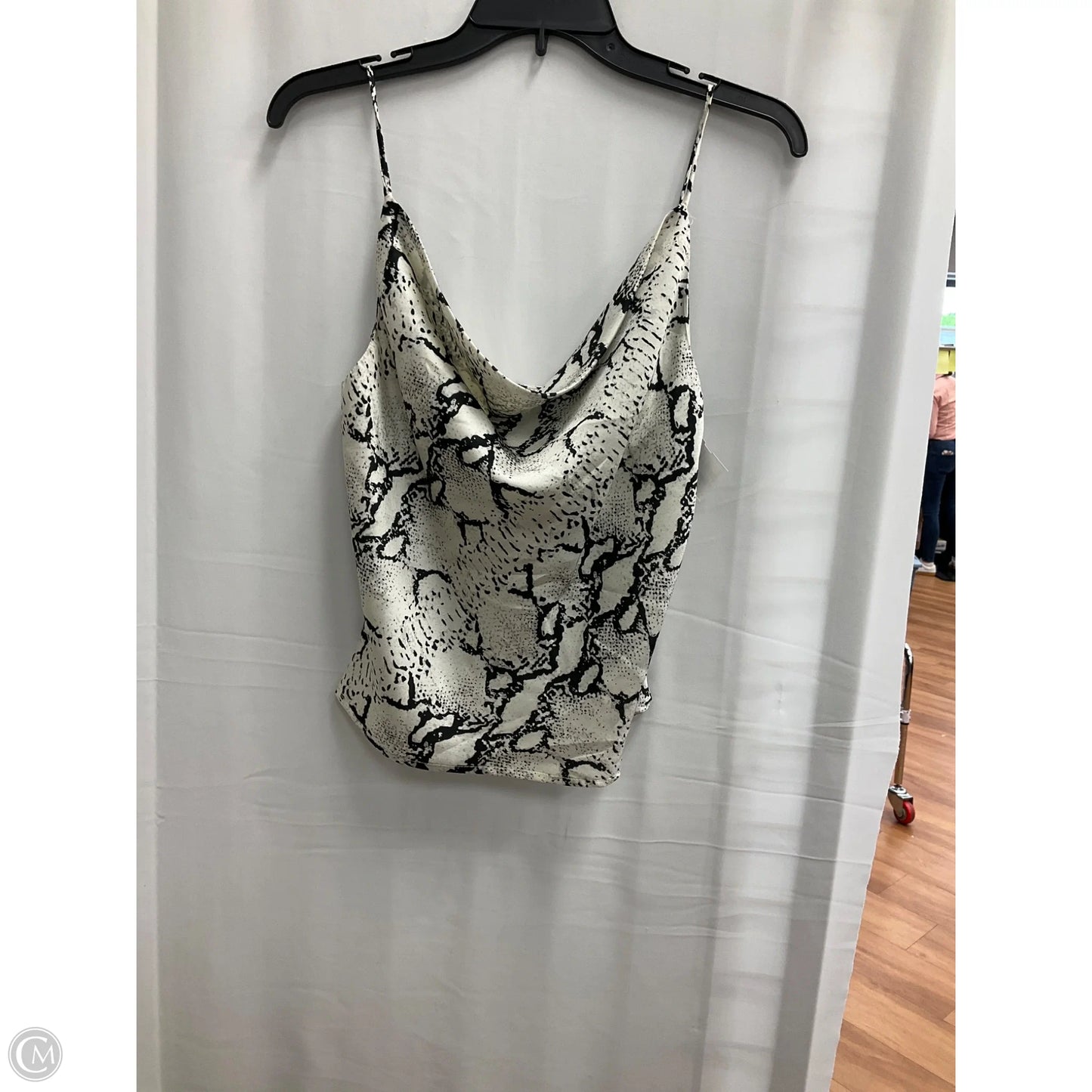 Blouse Sleeveless By Cmc In Snakeskin Print, Size: S