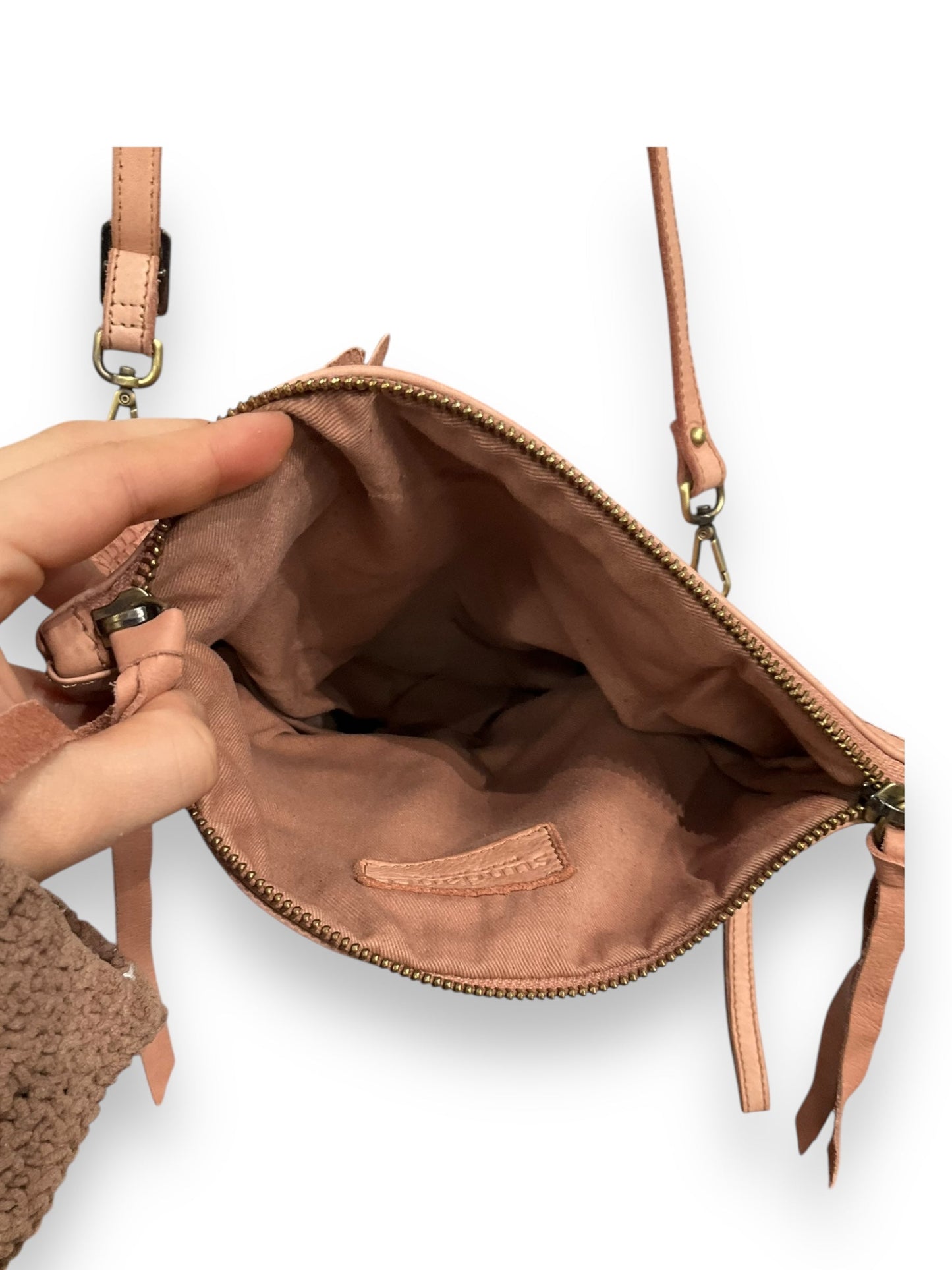 Crossbody Leather By Sundance, Size: Medium