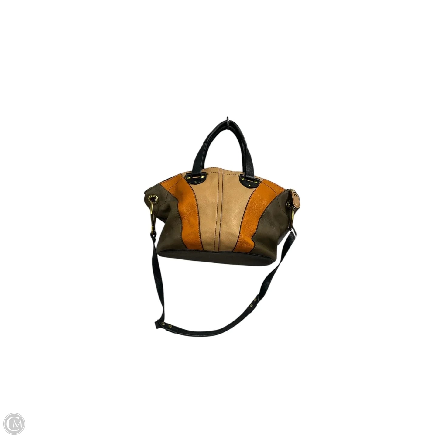 Crossbody Leather By Oryany, Size: Medium