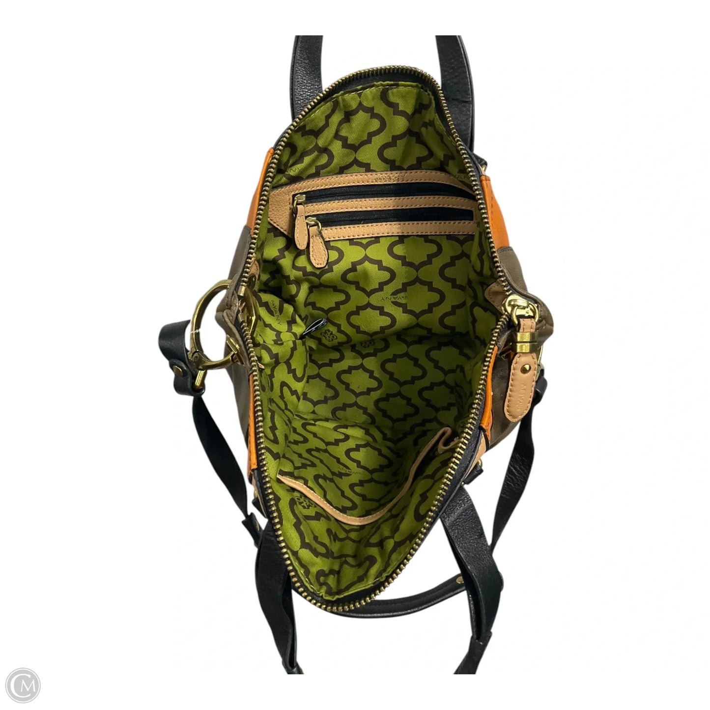 Crossbody Leather By Oryany, Size: Medium