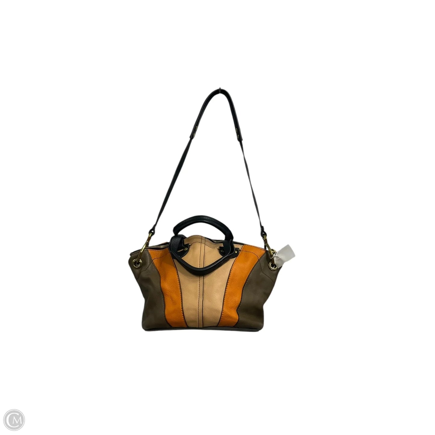 Crossbody Leather By Oryany, Size: Medium