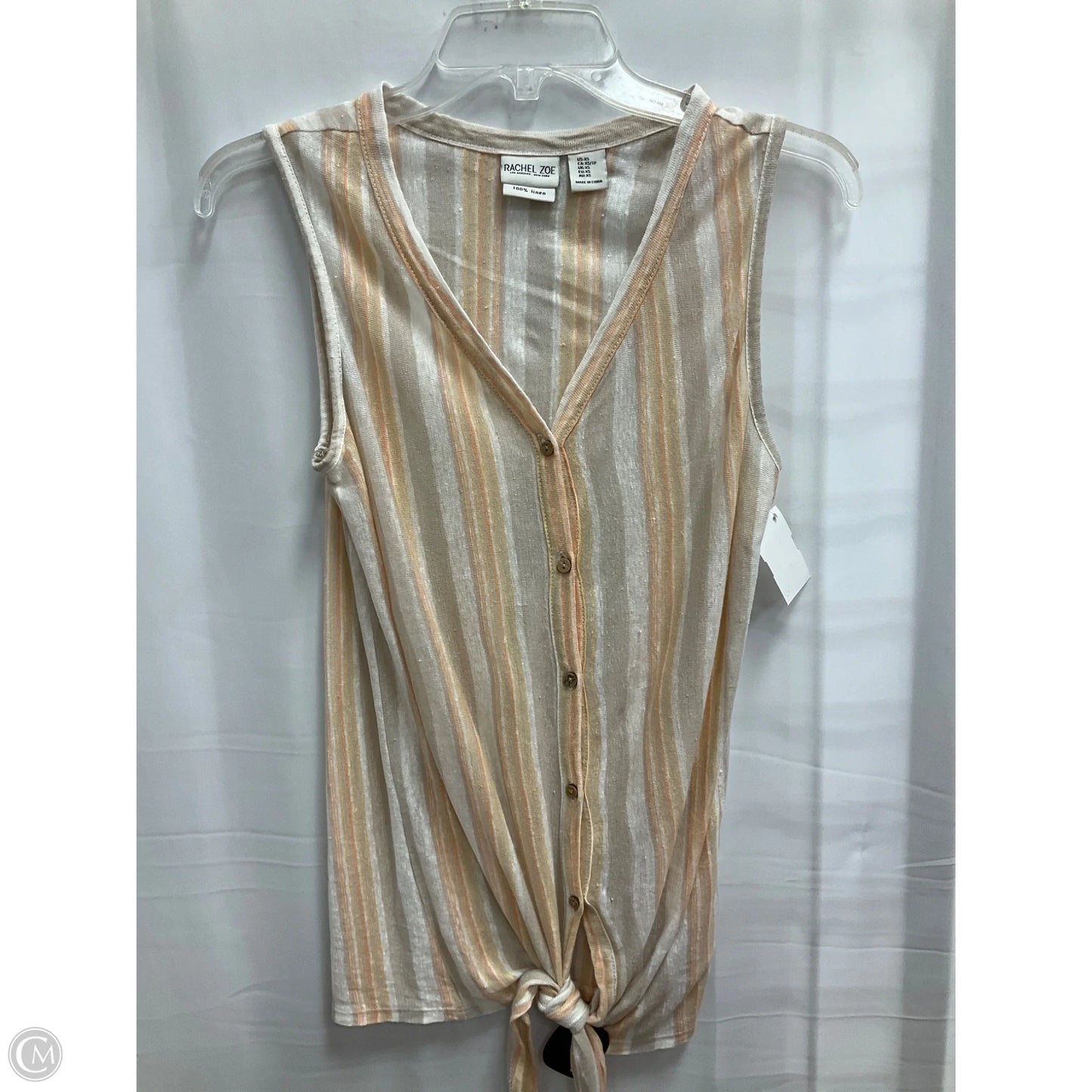Top Sleeveless By Rachel Zoe In Striped Pattern, Size: Xs