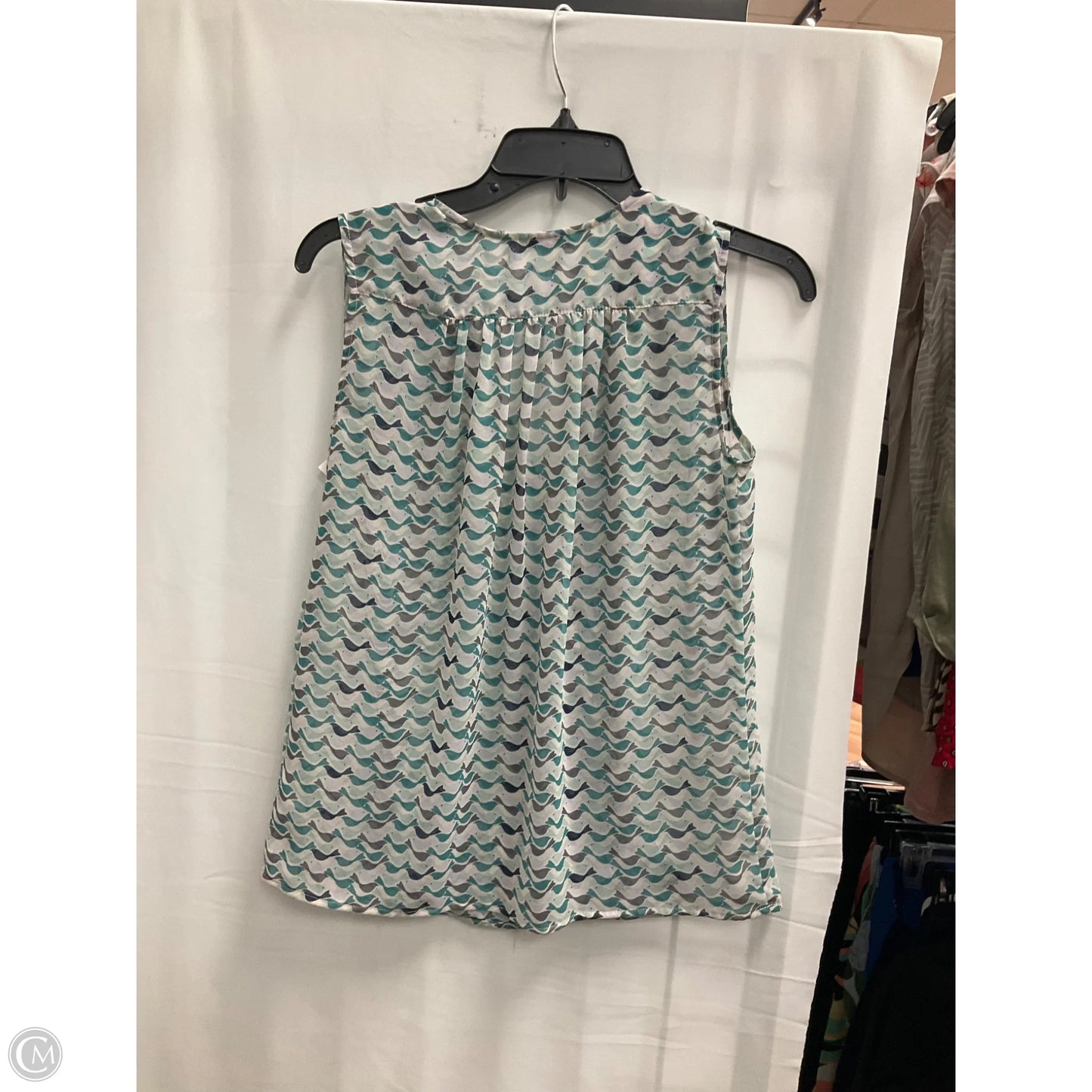 Blouse Sleeveless By Cabi In Animal Print, Size: Xs