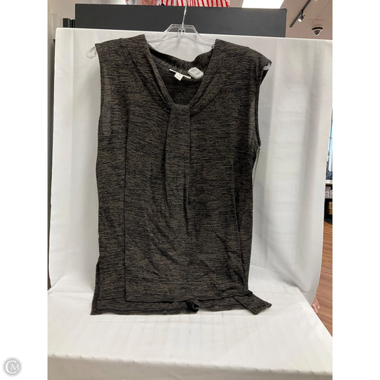Top Sleeveless By Dana Buchman In Striped Pattern, Size: M