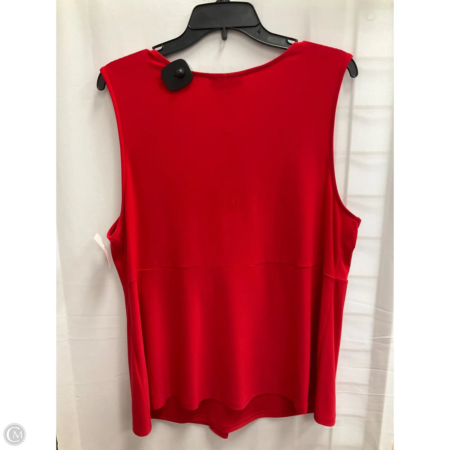Blouse Sleeveless By Dkny In Red, Size: Xl