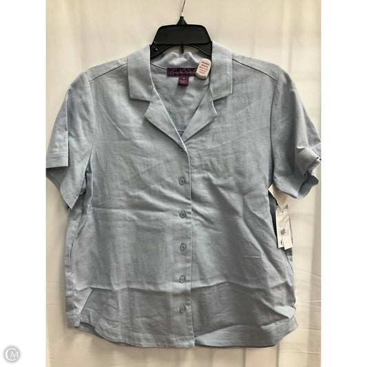 Top Short Sleeve By Gloria Vanderbilt In Blue, Size: M