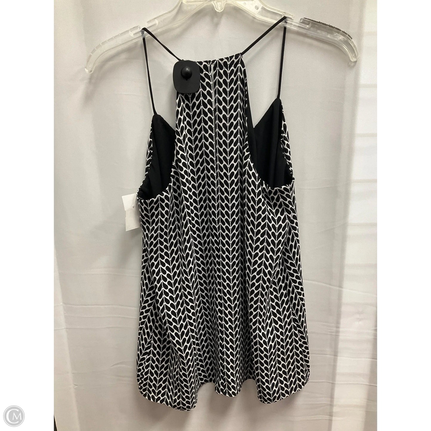 Top Sleeveless By Express In Black & White, Size: S